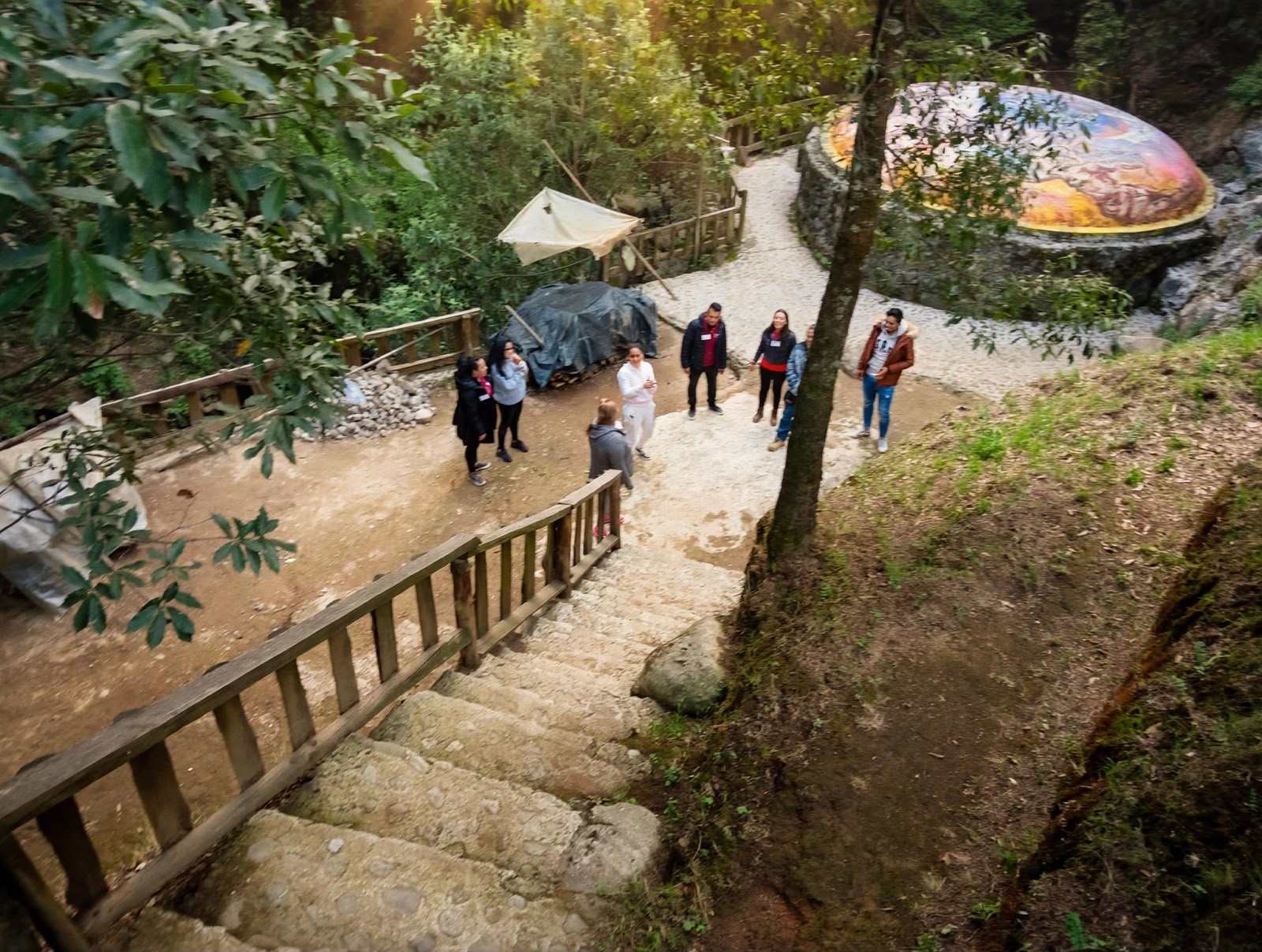 Ruta hacia el temazcal en Temazcal Utopía